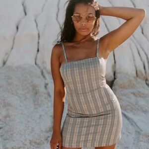 Plaid Mini Dress Size M Preppy Light Academia Clueless Y2K Mean Girls Aesthetic